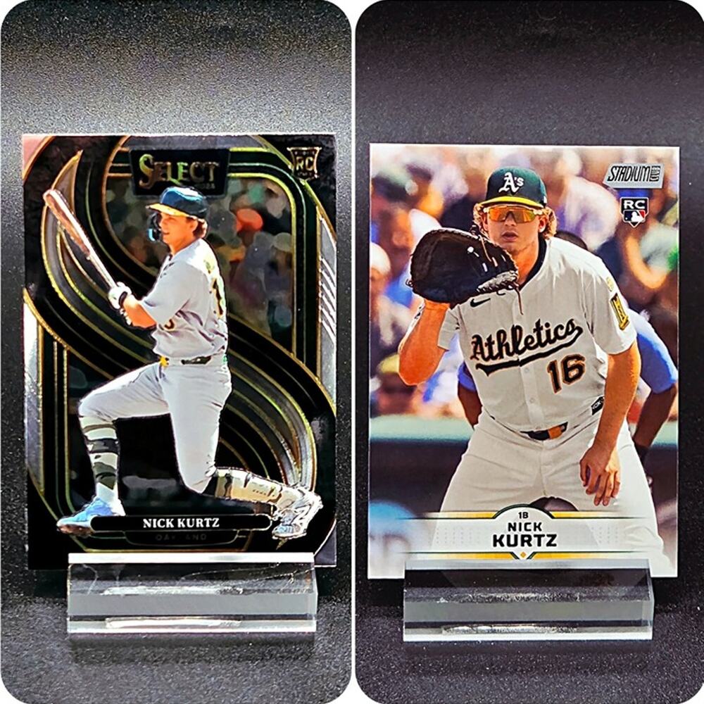Nick Kurtz Select Premier Level Stadium Club RC Athletics Top Prospect Rookie